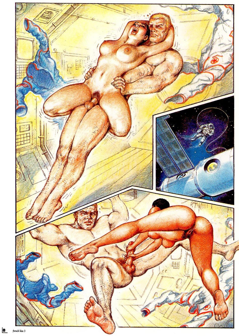 Naked in space porn