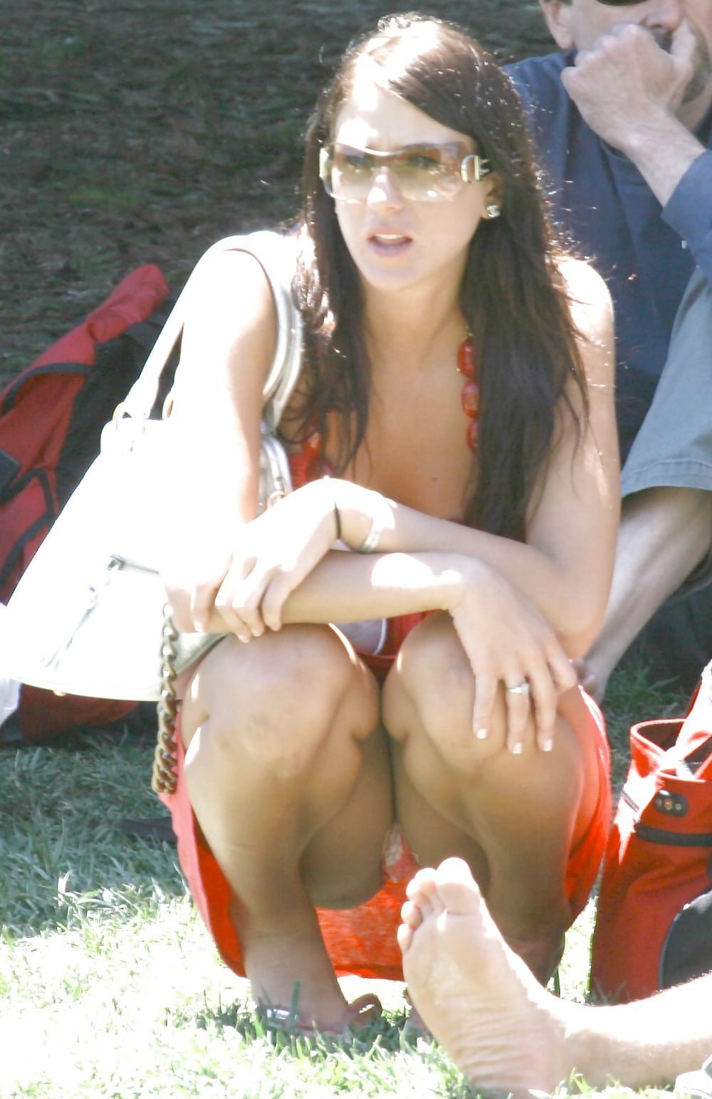 Spied without panties