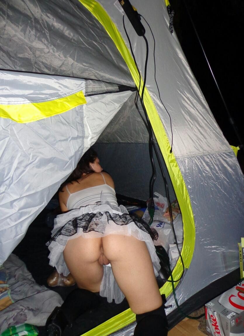 Spied in panties on the beach