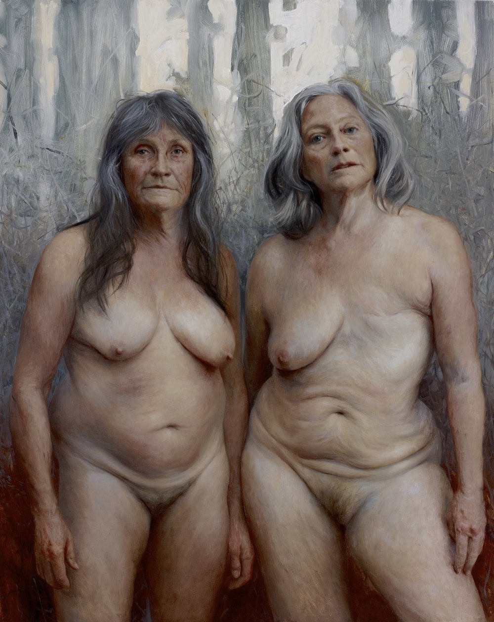 Women in nature naked