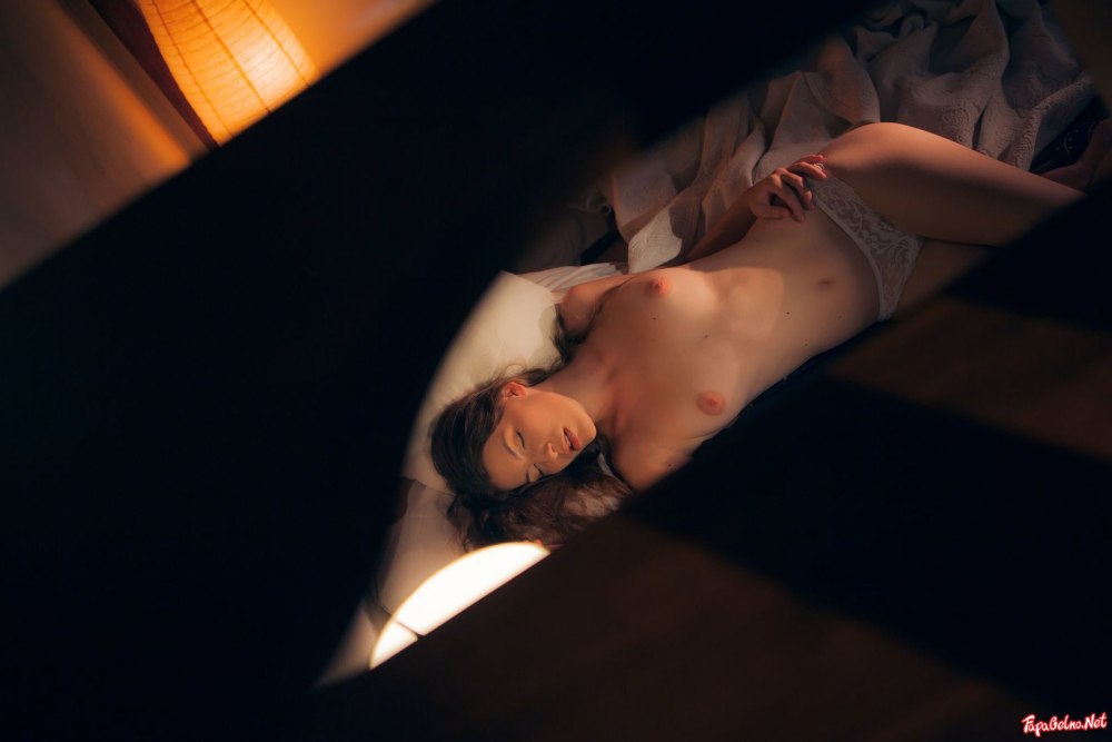 Naked priest of a sleeping beauty