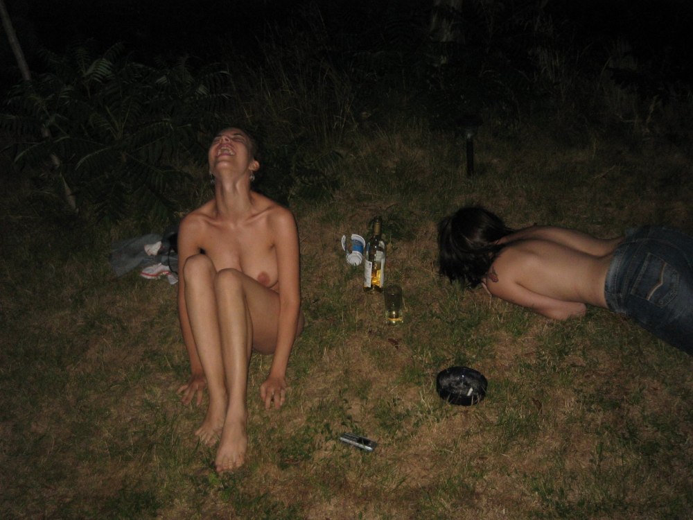 Naked girls light up