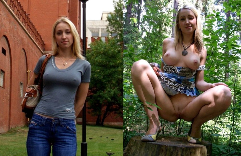 Girls dressed and undressed