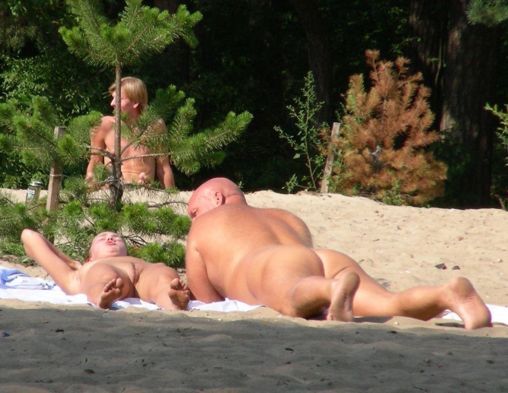 Naked on the beach Silver Bor