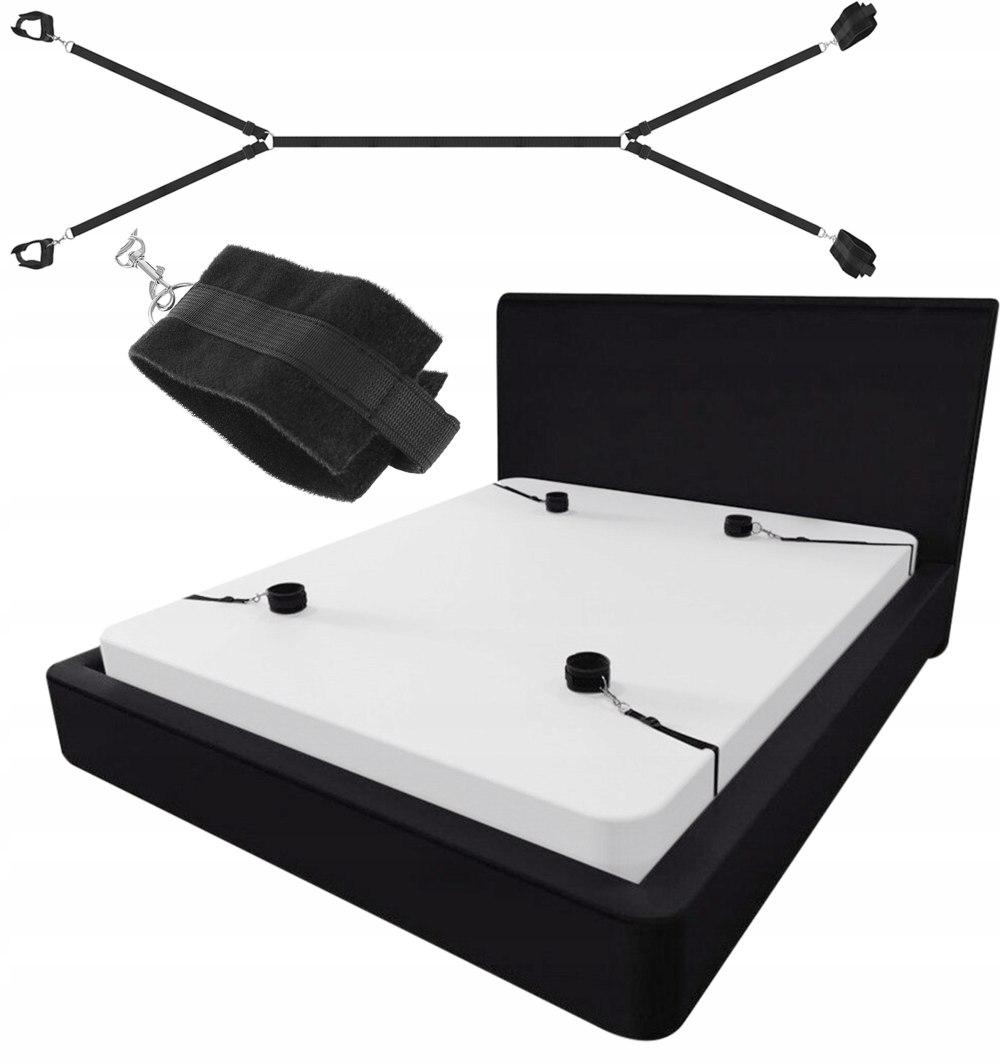 Bed with belts