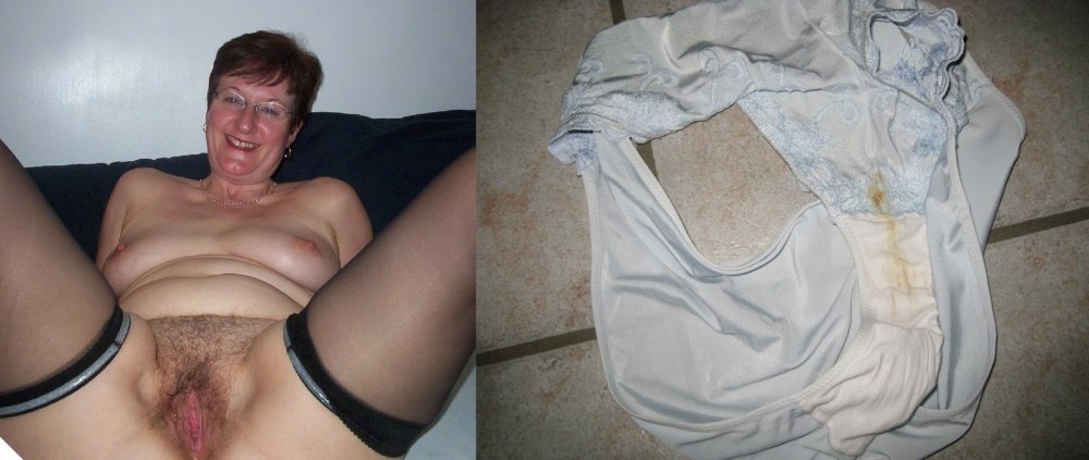 Old women in dirty underpants