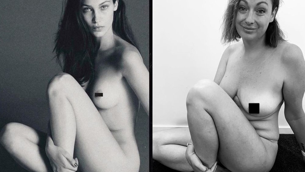 Bella Hadid hot plum