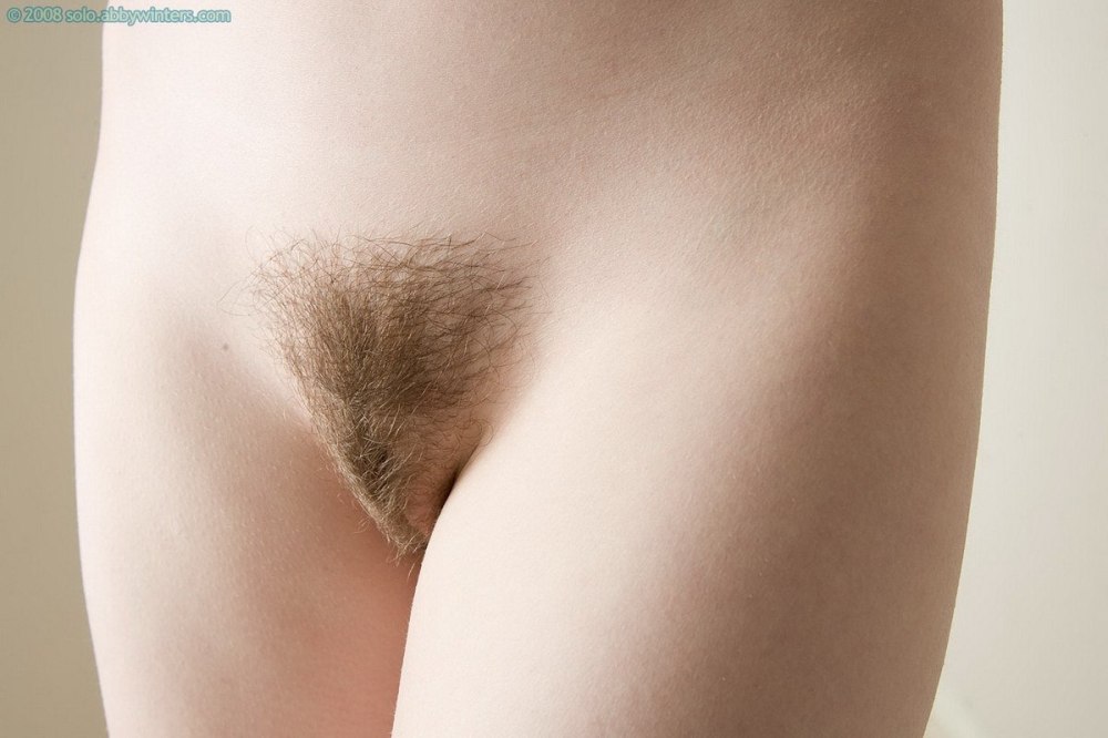 Women's pubis with white hair