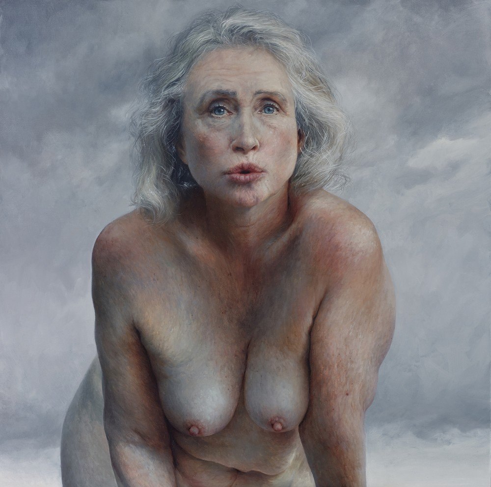 Beautiful naked elderly women