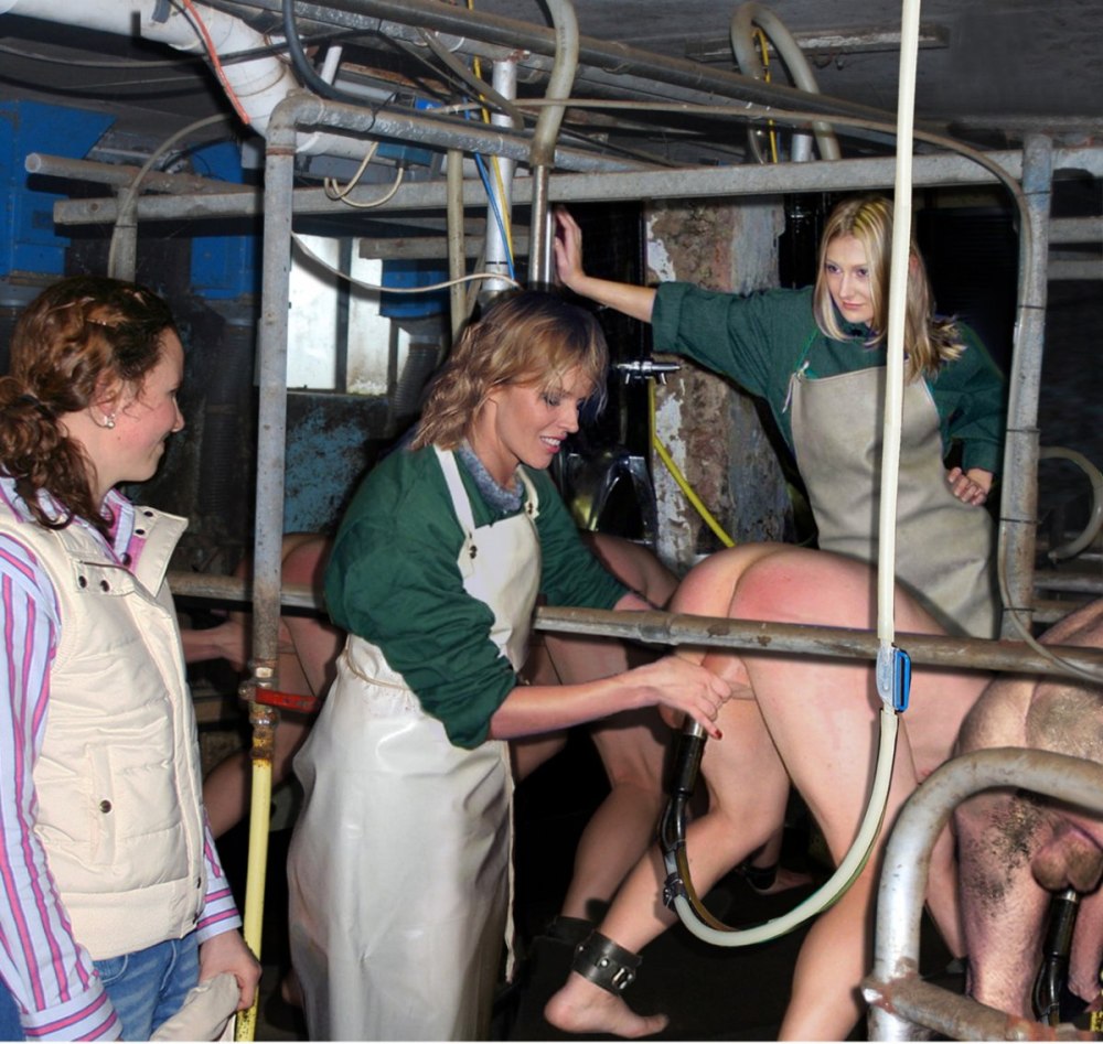 Forced milking of men