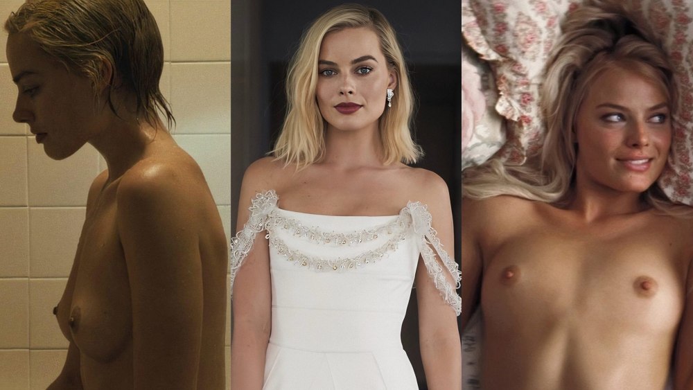 Naked actress Margot Robbie